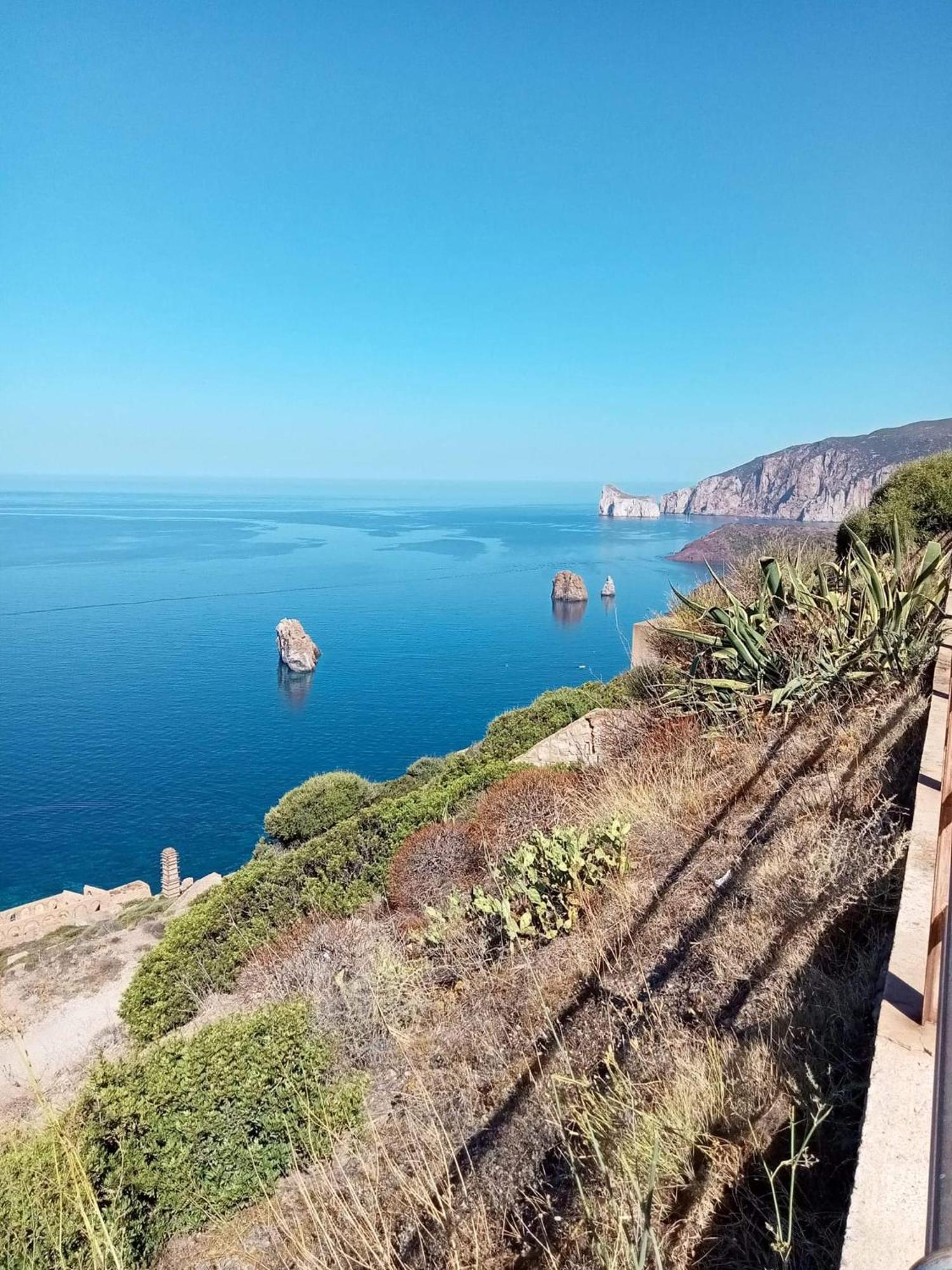 La Perla E Le Conchiglie Tanca Piras Vista Mare Villa Nebida Екстериор снимка
