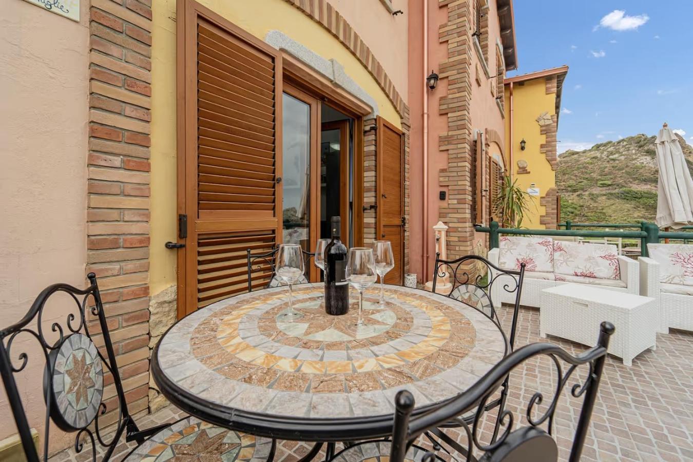La Perla E Le Conchiglie Tanca Piras Vista Mare Villa Nebida Екстериор снимка